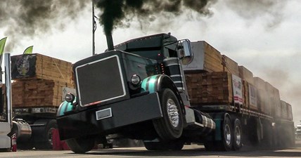 Great Lakes Big Rig Challenge 2022. Loaded Semi Drag Racing Insanity. Onaway Speedway.