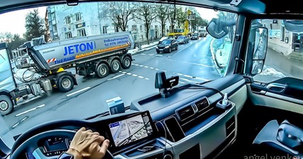 POV truck Driving MAN TGX 470 Großmarkthalle  München  to A96 Germany  ????  cockpit view 4K