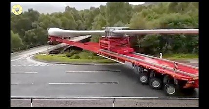 World Longest Trucks - Turning Into A Narrow Street | Amazing Truck Driving Skills