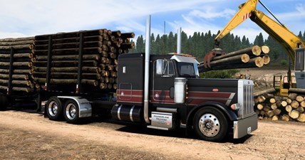 Peterbilt 379 - (Heavy Log Hauling) - American Truck Simulator - New Mod by Jon Ruda