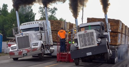 Loaded Semi Drag Racing 2023 Over The Top Diesel Showdown. Onaway Speedway.