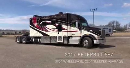 Jerome and Barb Silvers 2017 PETERBILT 220 sleeper